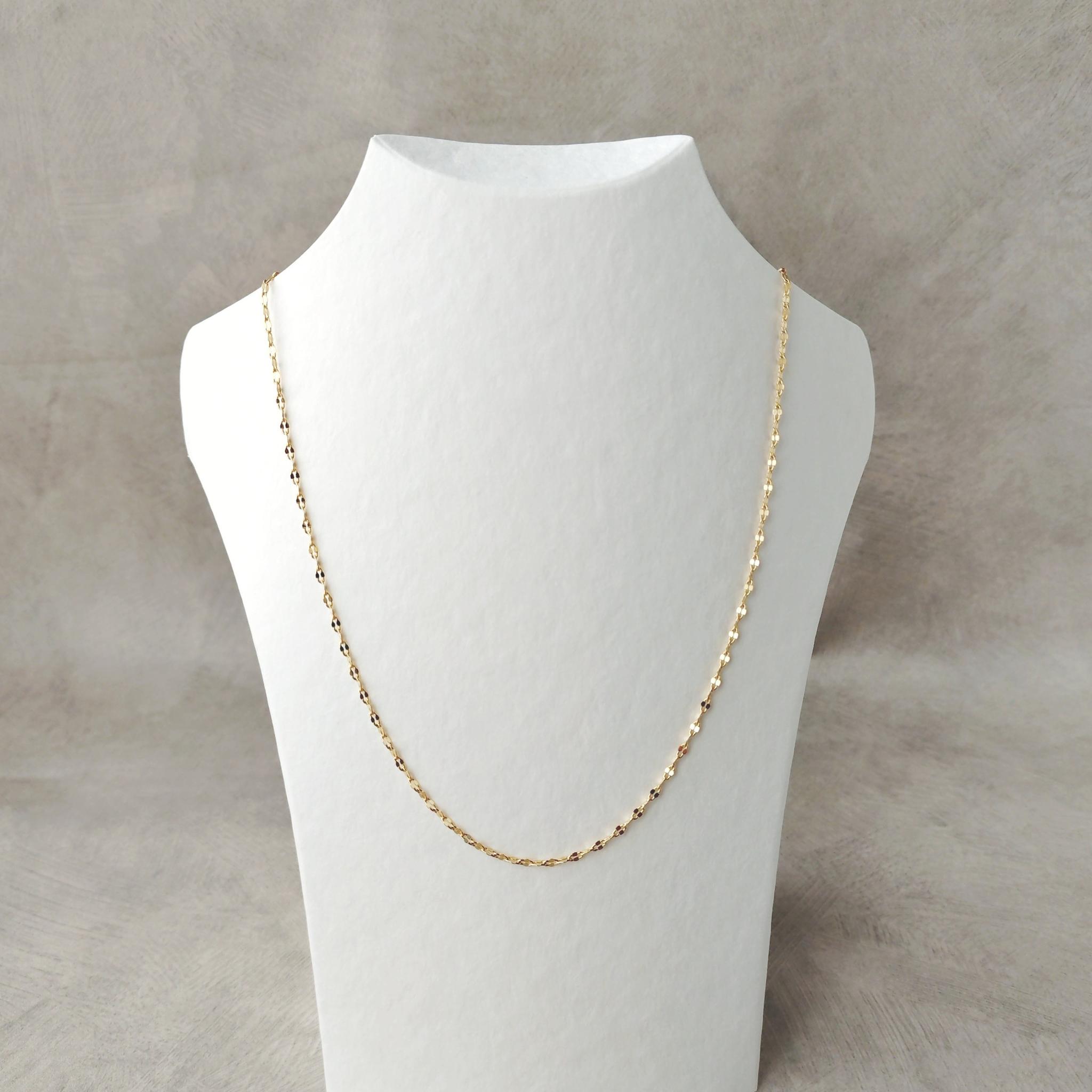 【送料無料】k16gp ペタルチェーン ネックレス+ピアス/イヤリング セット | 4枚目